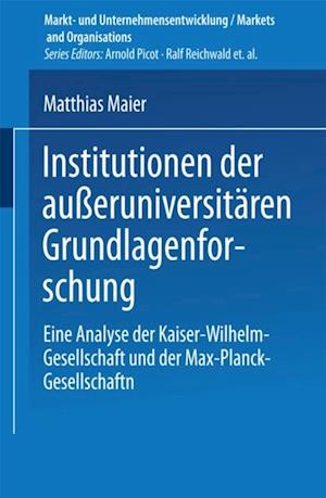 Institutionen der außeruniversitären Grundlagenforschung