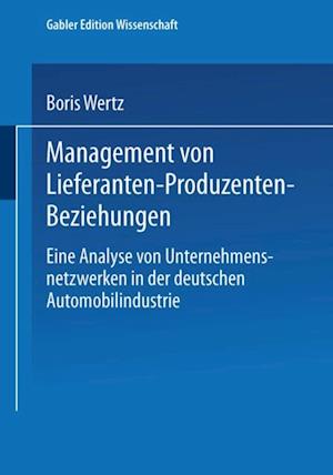 Management von Lieferanten-Produzenten-Beziehungen