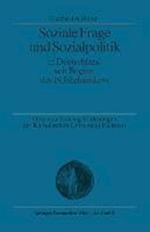 Soziale Frage und Sozialpolitik in Deutschland seit Beginn des 19. Jahrhunderts
