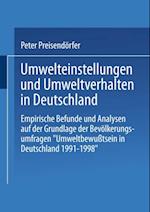 Umwelteinstellungen und Umweltverhalten in Deutschland