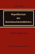 Repetitorium der Betriebswirtschaftslehre