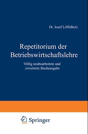 Repetitorium der Betriebswirtschaftslehre