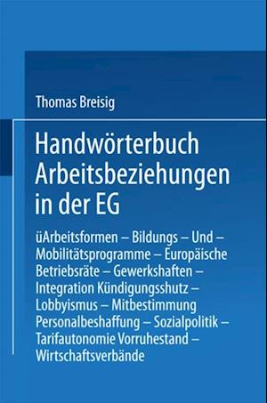 Handwörterbuch Arbeitsbeziehungen in der EG