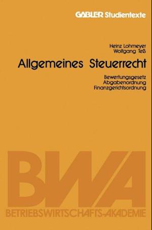 Allgemeines Steuerrecht