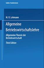 Allgemeine Betriebswirtschaftslehre