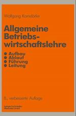 Allgemeine Betriebswirtschaftslehre