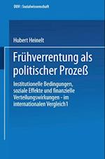 Frühverrentung als politischer Prozeß