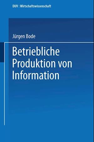 Betriebliche Produktion von Information