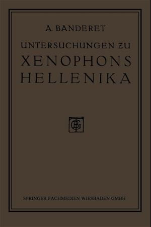 Untersuchungen zu Xenophons Hellenika