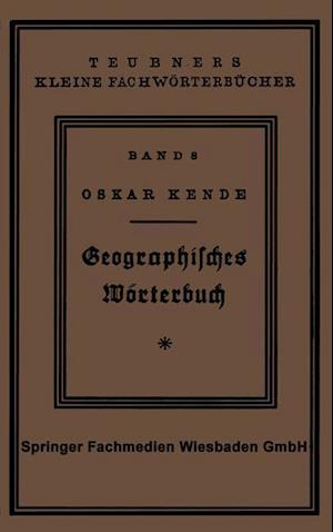 Geographisches Wörterbuch