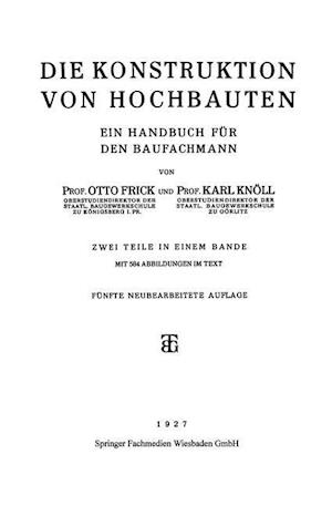 Die Konstruktion Von Hochbauten