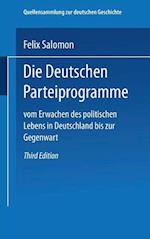 Die Deutschen Parteiprogramme