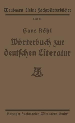 Wörterbuch zur deutschen Literatur