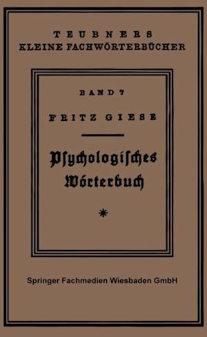 Psÿchologisches Wörterbuch