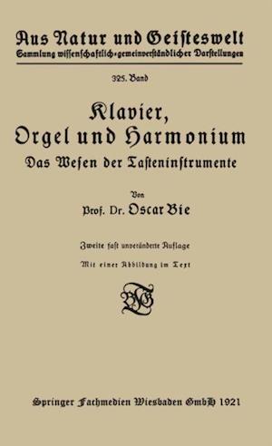 Klavier, Orgel und Harmonium