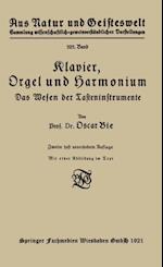 Klavier, Orgel und Harmonium