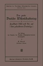 Der zweite Deutsche Wissenschaftertag in Frankfurt 1914 und die auf ihm gehaltenen Vorträge