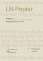 Zur Anwendung Der Generativen Transformationsgrammatik Im Englischunterricht an Deutschen Schulen