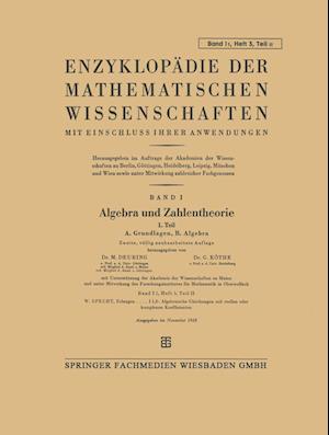 Enzyklopädie der Mathematischen Wissenschaften mit Einschluss Ihrer Anwendungen