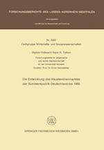 Die Entwicklung des Haustextilienmarktes der Bundesrepublik Deutschland bis 1985