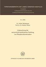 Untersuchung der enzymatisch-katalysierten Spaltung von Phosphorsäuretriestern