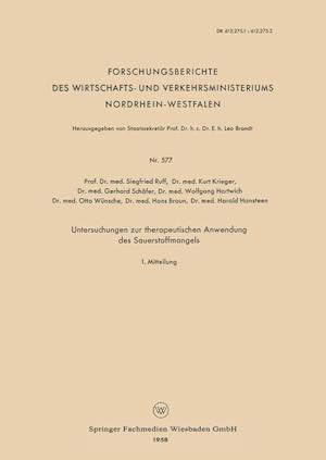 Untersuchungen zur therapeutischen Anwendung des Sauerstoffmangels