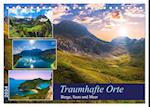 Traumhafte Orte - Berge, Seen und Meer (Tischkalender 2024 DIN A5 quer)