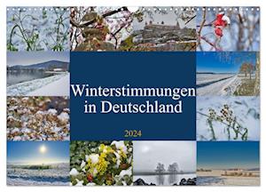 Winterstimmungen in Deutschland (Wandkalender 2024 DIN A3 quer), CALVENDO Monatskalender