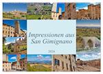 Impressionen aus San Gimignano (Wandkalender 2024 DIN A2 quer)