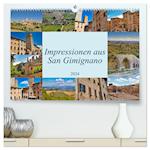 Impressionen aus San Gimignano (Premium, hochwertiger DIN A2 Wandkalender 2024, Kunstdruck in Hochglanz)