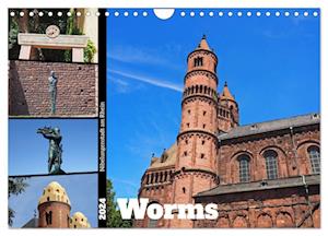 Worms-Nibelungenstadt am Rhein (Wandkalender 2024 DIN A4 quer)