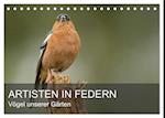 Artisten in Federn - Vögel unserer Gärten (Tischkalender 2024 DIN A5 quer)