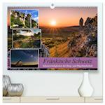 Fränkische Schweiz - Sehenswürdigkeiten der Berg- und Hügellandschaft (Premium, hochwertiger DIN A2 Wandkalender 2024, Kunstdruck in Hochglanz)