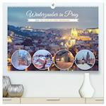Winterzauber in Prag (Premium, hochwertiger DIN A2 Wandkalender 2024, Kunstdruck in Hochglanz)
