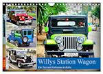 Willys Station Wagon - Ein Taxi mit Kultstatus in Kuba (Wandkalender 2024 DIN A4 quer), CALVENDO Monatskalender