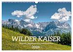 Wilder Kaiser - Skigebiet, Wanderparadies und Filmkulisse (Wandkalender 2024 DIN A3 quer), CALVENDO Monatskalender