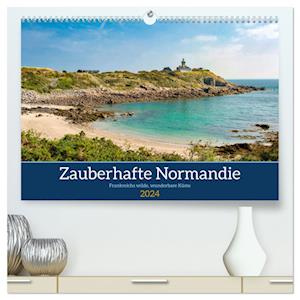 Zauberhafte Normandie: Frankreichs wilde, wunderbare Küste (Premium, hochwertiger DIN A2 Wandkalender 2024, Kunstdruck in Hochglanz)