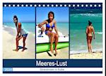 Meeres-Lust - Strandnixen in Kuba (Tischkalender 2024 DIN A5 quer), CALVENDO Monatskalender