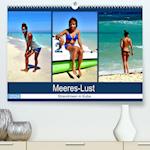 Meeres-Lust - Strandnixen in Kuba (Premium, hochwertiger DIN A2 Wandkalender 2024, Kunstdruck in Hochglanz)