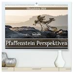 Pfaffenstein Perspektiven - Elbsandstein (Premium, hochwertiger DIN A2 Wandkalender 2024, Kunstdruck in Hochglanz)