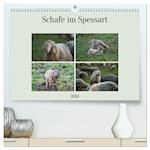 Schafe im Spessart (Premium, hochwertiger DIN A2 Wandkalender 2024, Kunstdruck in Hochglanz)