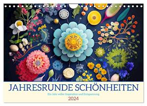 Jahresrunde Schönheiten (Wandkalender 2024 DIN A4 quer), CALVENDO Monatskalender