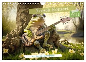 Frosch Konzert (Wandkalender 2024 DIN A4 quer)