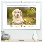 Golden Retriever... Herzenshunde (Premium, hochwertiger DIN A2 Wandkalender 2024, Kunstdruck in Hochglanz)