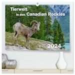 Tierwelt in den Canadian Rockies (Premium, hochwertiger DIN A2 Wandkalender 2024, Kunstdruck in Hochglanz)