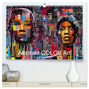 Abstrakt color Art (Premium, hochwertiger DIN A2 Wandkalender 2024, Kunstdruck in Hochglanz)