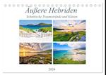 Äußere Hebriden - Schottische Traumstrände und Küsten (Tischkalender 2024 DIN A5 quer), CALVENDO Monatskalender