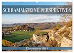 Schrammsteine Perspektiven - Elbsandstein (Wandkalender 2024 DIN A2 quer)