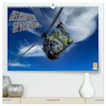 Helikopter in Aktion (hochwertiger Premium Wandkalender 2024 DIN A2 quer), Kunstdruck in Hochglanz