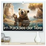 Im Paradies der Tiere (Premium, hochwertiger DIN A2 Wandkalender 2024, Kunstdruck in Hochglanz)